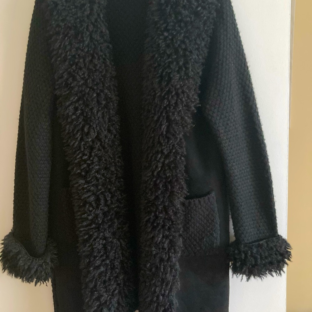 Neiman Marcus black knit jacket
